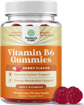 Gomitas de Vitamina B6 para Adultos - 50 mg por Ración - Apoyo Inmunológico, Nervioso y del Estado de Ánimo - 90 Gomitas