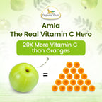 Organic Veda Amla Cápsulas - 1500mg, 300 Cápsulas - Suplemento Natural de Vitamina C con Antioxidantes