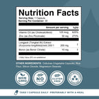 Left Coast Performance Boro con Tongkat Ali, Vitamina D3 y Zinc Picolinato - 10mg Boro, 30mg Zinc - 30 Cápsulas