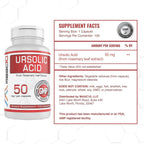 MAAC10 Ácido Ursólico 50mg (100 Cápsulas) - Extracto de Romero - Activador AMPK y Sirtuinas