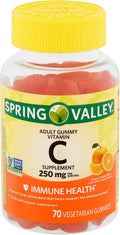 Spring Valley - Gominolas de Vitamina C 240 mg, 70 Gominolas de Naranja