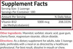 Futurebiotics Methyl B12 5000 MCG Vitamin B12 Methylcobalamin, Cherry Flavor Non-GMO, 180 Vegetarian Lozenges