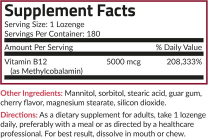 Futurebiotics Methyl B12 5000 MCG Vitamin – Metabolismo energético normal: favorece la conversión de los alimentos – Image 8