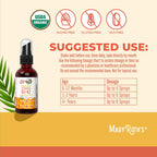 MaryRuth's Spray Orgánico de Vitamina D3 + K2 (MK-7) | 30 dosis