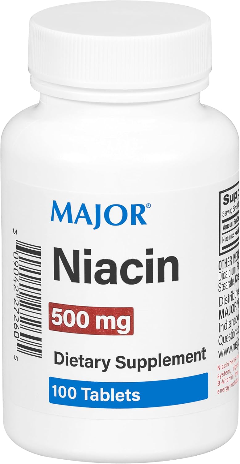 Major Niacin 500mg - 100 comprimidos