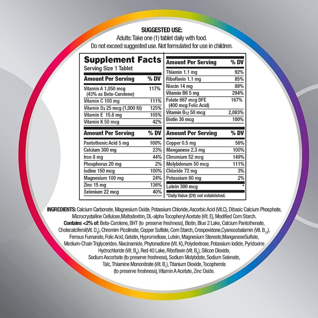 Centrum Silver Mujeres 50+ Multivitamínico Multimineral 275 Comprimidos