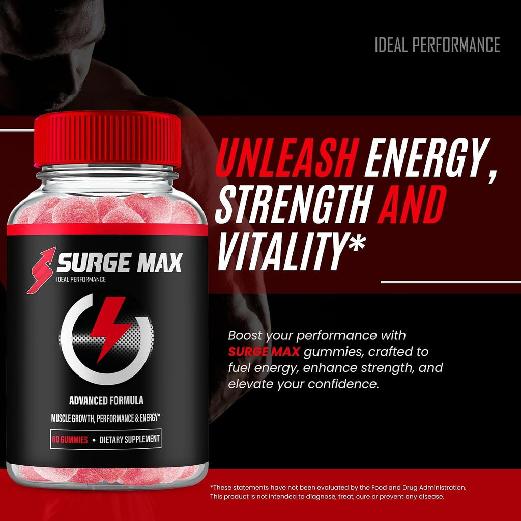 Surge Max Gummies - Gomitas Multivitamínicas para Hombres