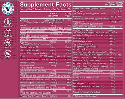 Ultimate Woman’s Gold Multivitamin con Hierro, Vitaminas B y D3 - 90 Comprimidos – Image 3