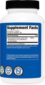 Nutricost Turkesterone Dietary Supplement 600mg, 120 Cápsulas - Vegetariano, No GMO y Sin Gluten