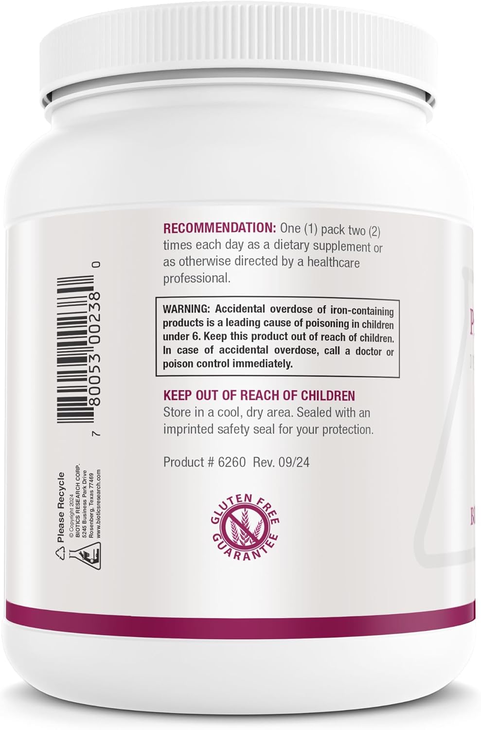 Biotics Research Pre Natal Packs™ 60 Pack - Nutrición Prenatal y Postnatal