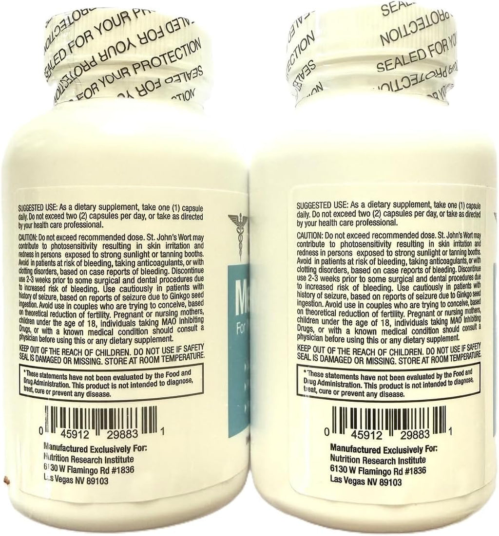 Suplemento para la función cerebral – 2 paquetes de 60 cápsulas – Potenciador mental para memoria, claridad y enfoque