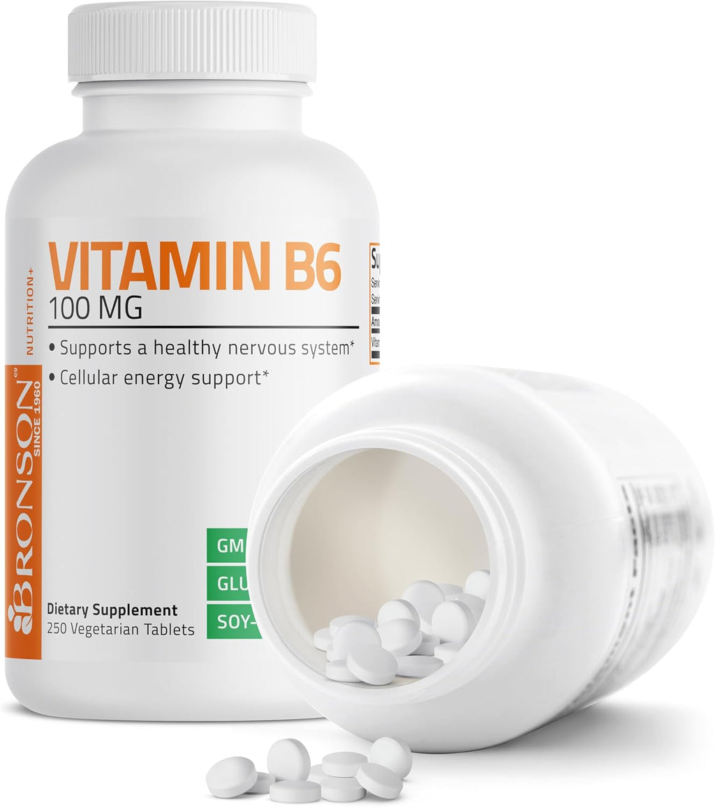 Bronson Vitamina B6 100 mg, 250 Comprimidos