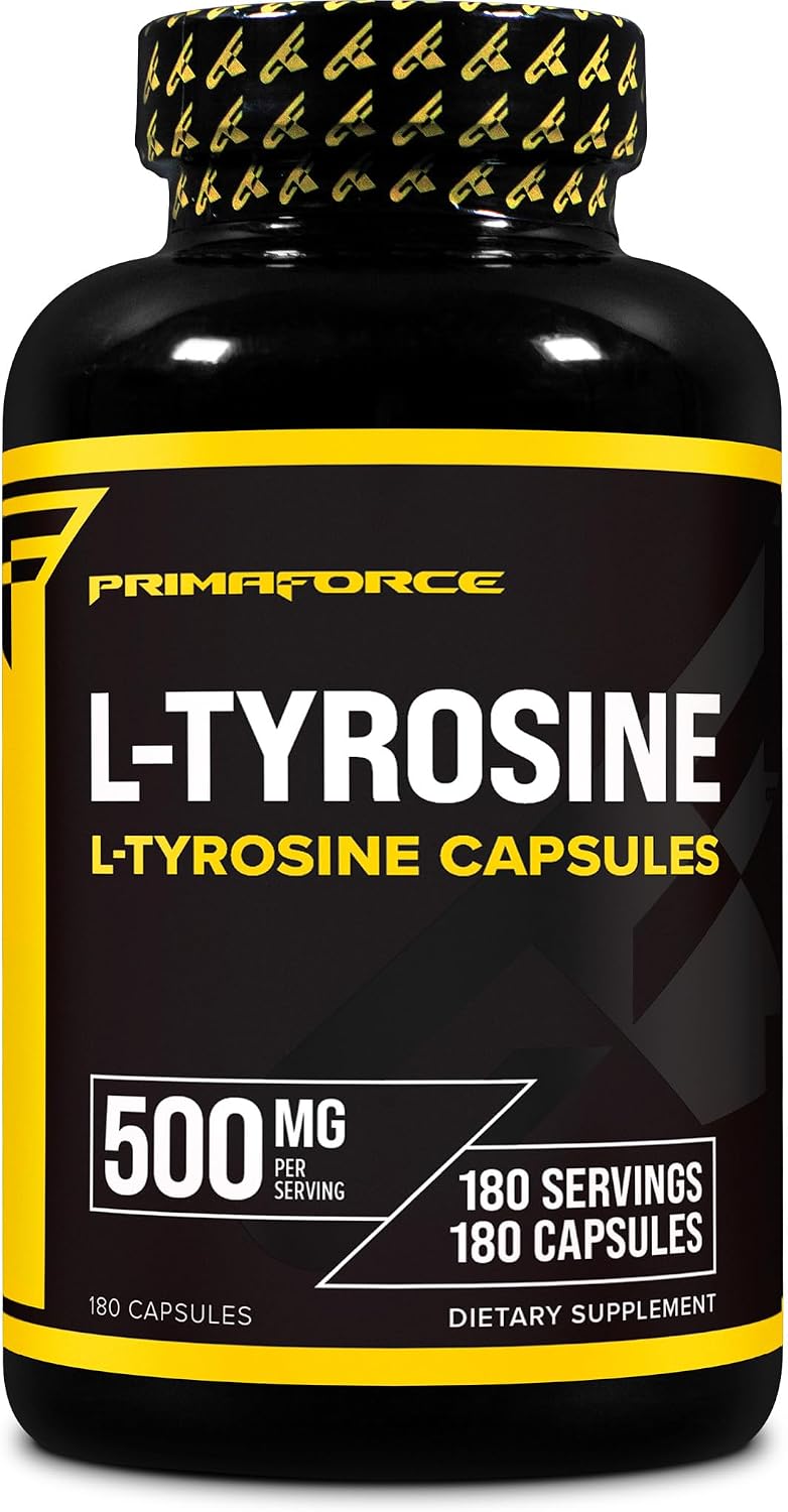 Primaforce L-Tyrosine Cápsulas 180 Cápsulas, 500 mg por Dosis
