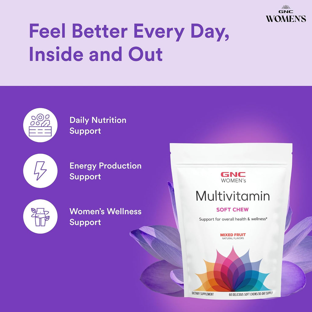 GNC Multivitamínico para Mujeres en Goma Masticable - Sabor Frutas Mixtas