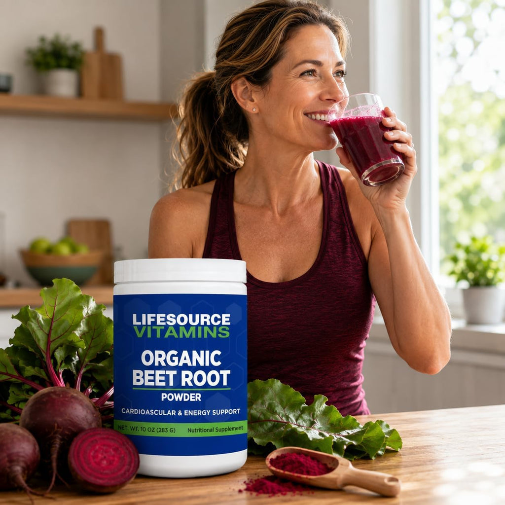 LifeSource Vitamins Polvo de Remolacha Orgánico - 284 g (10 oz)