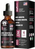 Myo-Inositol y D-Chiro Inositol Gotas Líquidas 40:1 con Vitex y Vitamina D3 - 118 ml