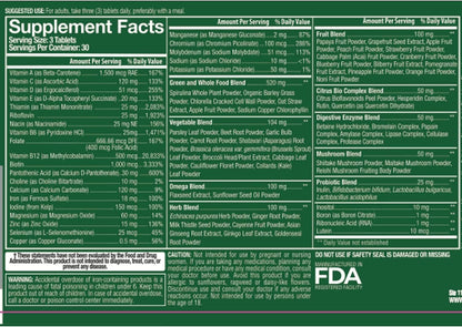 Whole Food Multivitamin for Men and Women - Complete Daily Superfood Vitamins Plus Minerals, Digestive Enzymes, Probiotics – Image 4