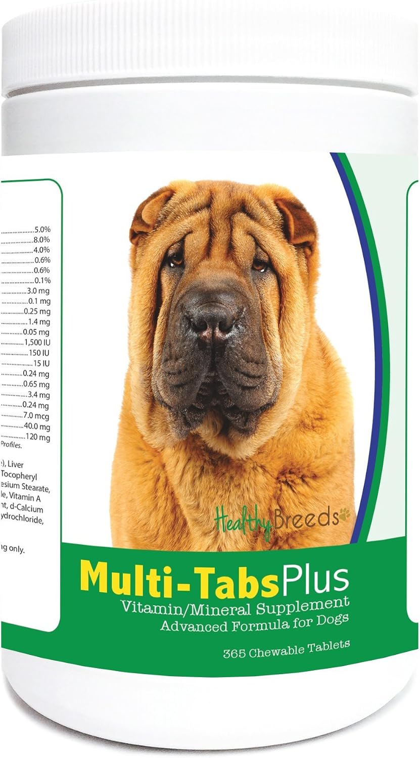 Healthy Breeds Multi-Tabs Plus Comprimidos Masticables para Perros - 365 Unidades