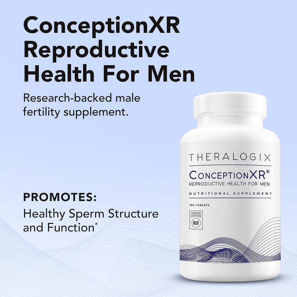 Theralogix ConceptionXR Fertility Supplement for Men, 180 Tablets (90-Day Supply)