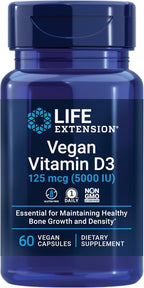 Life Extension Vitamina D3 Vegana 5000 IU – 60 Cápsulas