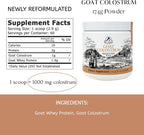 Mt. Capra Calostro de Cabra | Grass-Fed, Alto en Inmunoglobulinas | 60 Servicios - 174 g