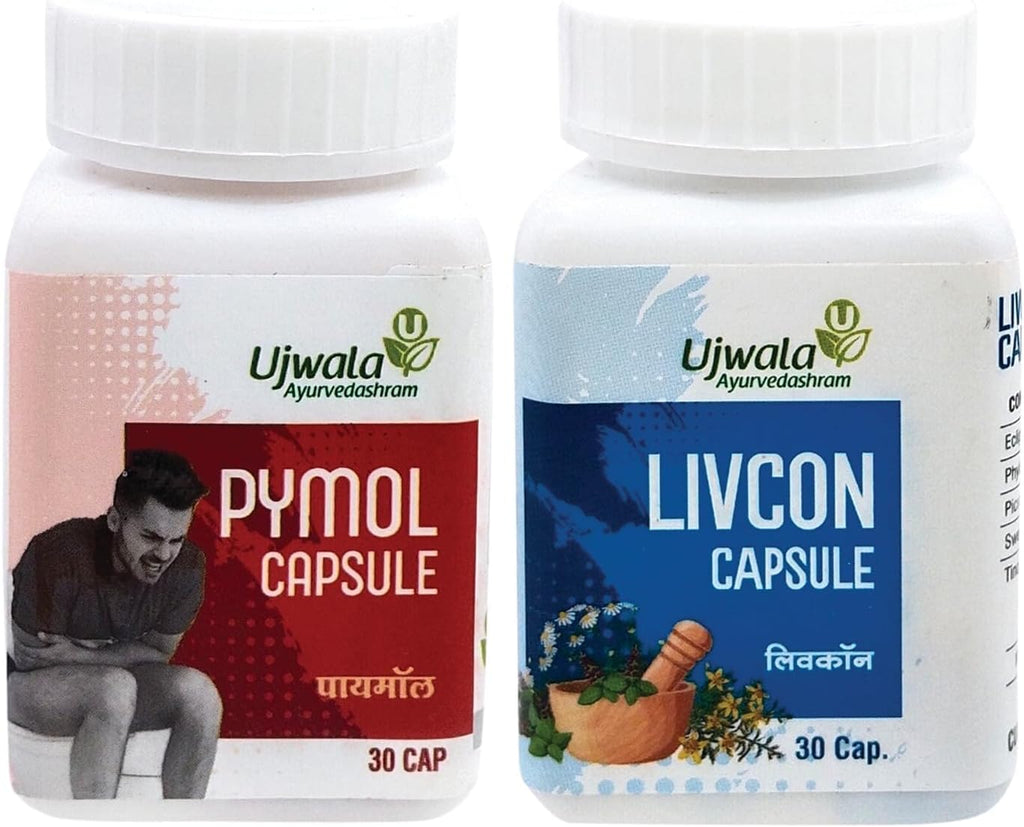 Pymol+Livcon Cápsulas (30 uds) - Alivio para Hemorroides, Fisura Anal, Fístula e Inflamación