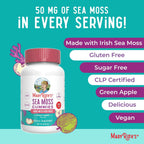 MaryRuth's Organics Gominolas sin Azúcar con Irish Sea Moss para el Apoyo Digestivo e Inmune | 60 Gomitas