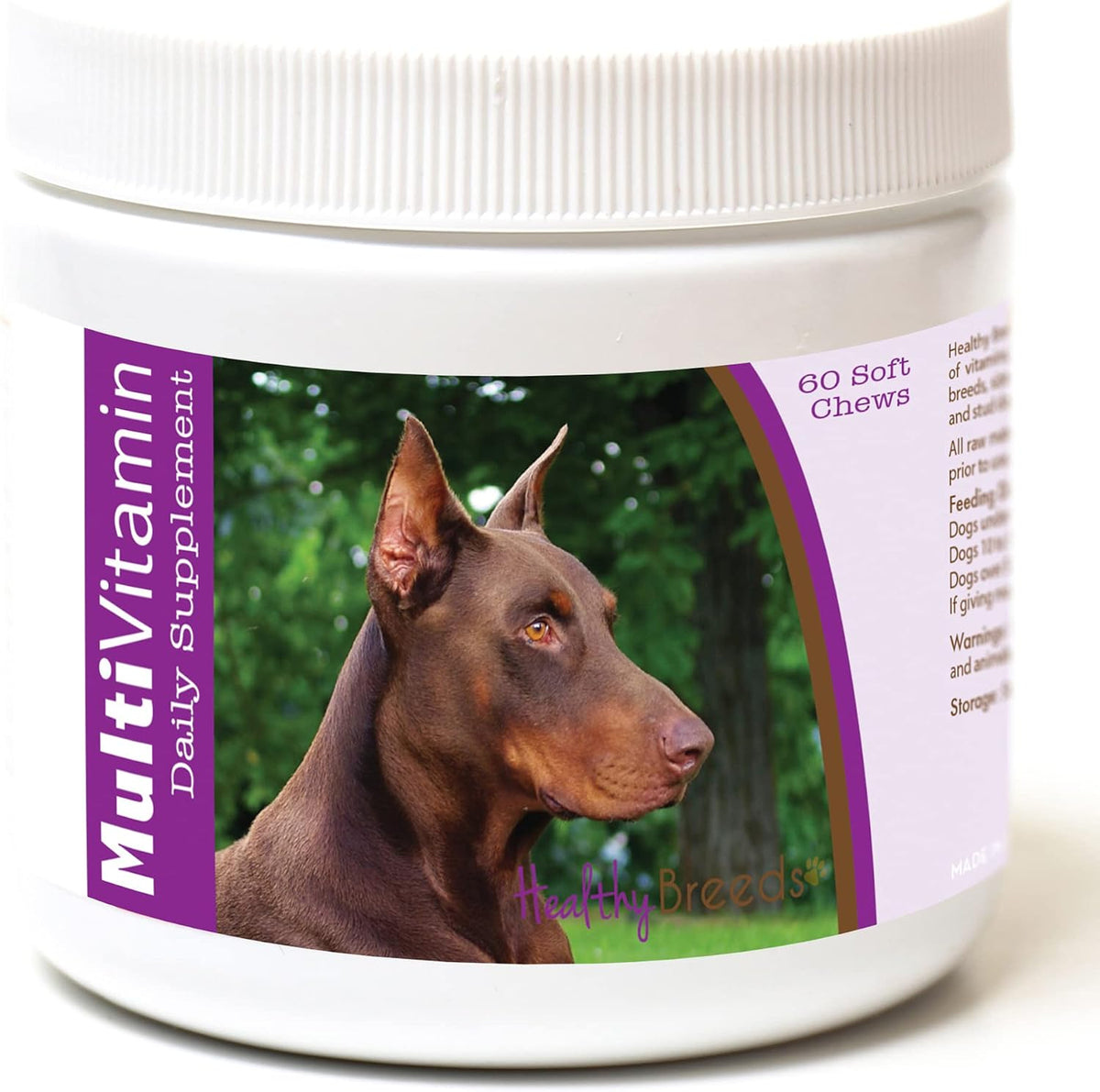 Healthy Breeds Doberman Pinscher Multivitamínico en Masticables Blandos 60 unidades – Image 1