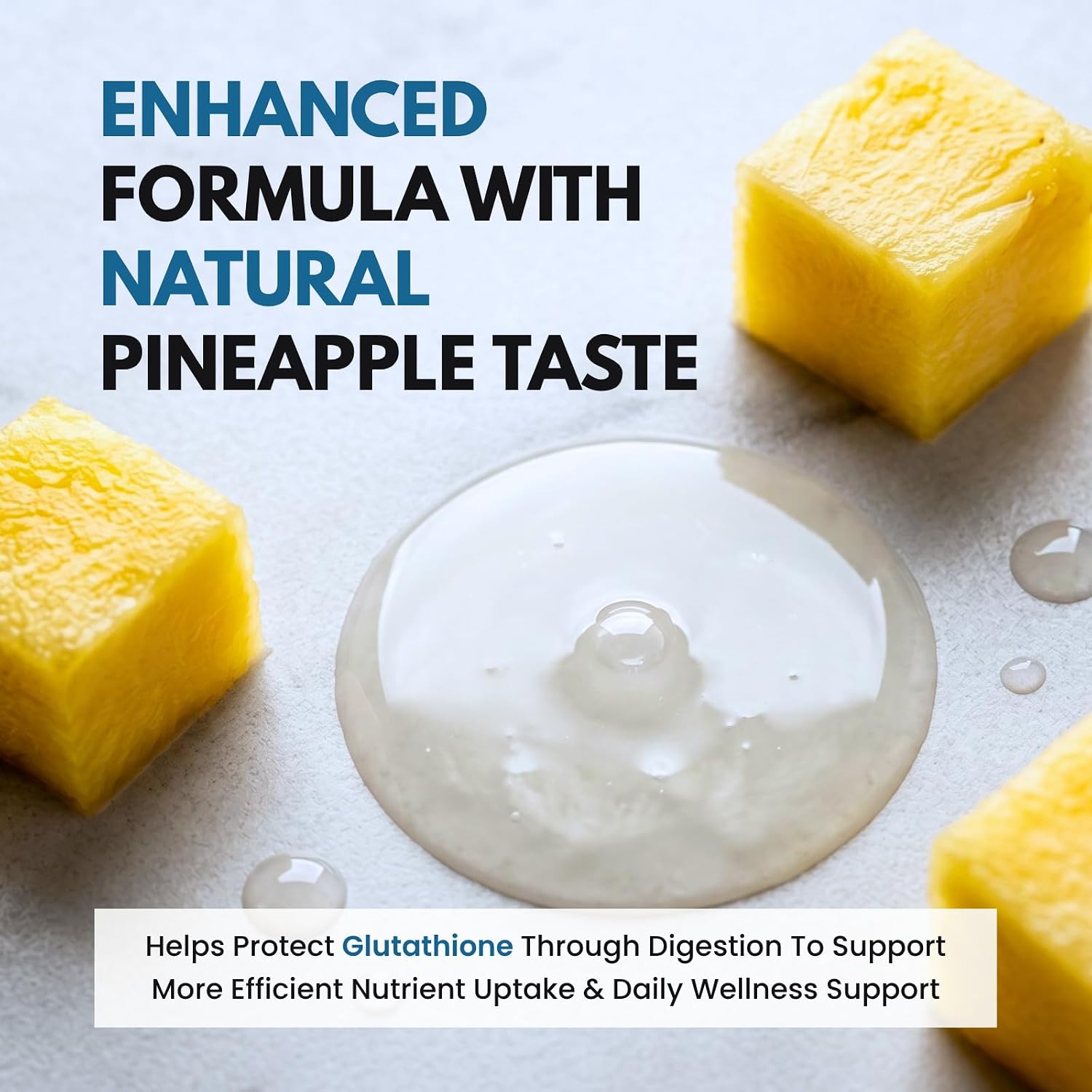 PuraTHRIVE Glutatión Liposomal Nano con Vitamina C | 30 Días de Suministro | Sabor Piña