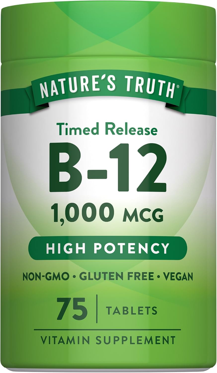 Vitamina B12 1000 mcg 75 Comprimidos de Liberación Prolongada - Nature's Truth