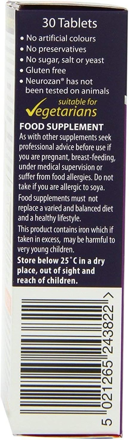 Vitabiotics Neurozan (30 Comprimidos) x 2 Pack Doble