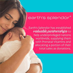 Earth's Splendor Prenatal Multivitamin - Complejo Prenatal con Ácido Fólico, Hierro y Calcio - 180 Comprimidos