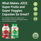 Juce Original Formula - Complemento Orgánico de Superfrutas y Verduras - 23 Frutas y 23 Verduras - 180 Cápsulas - Terra Kai Organics
