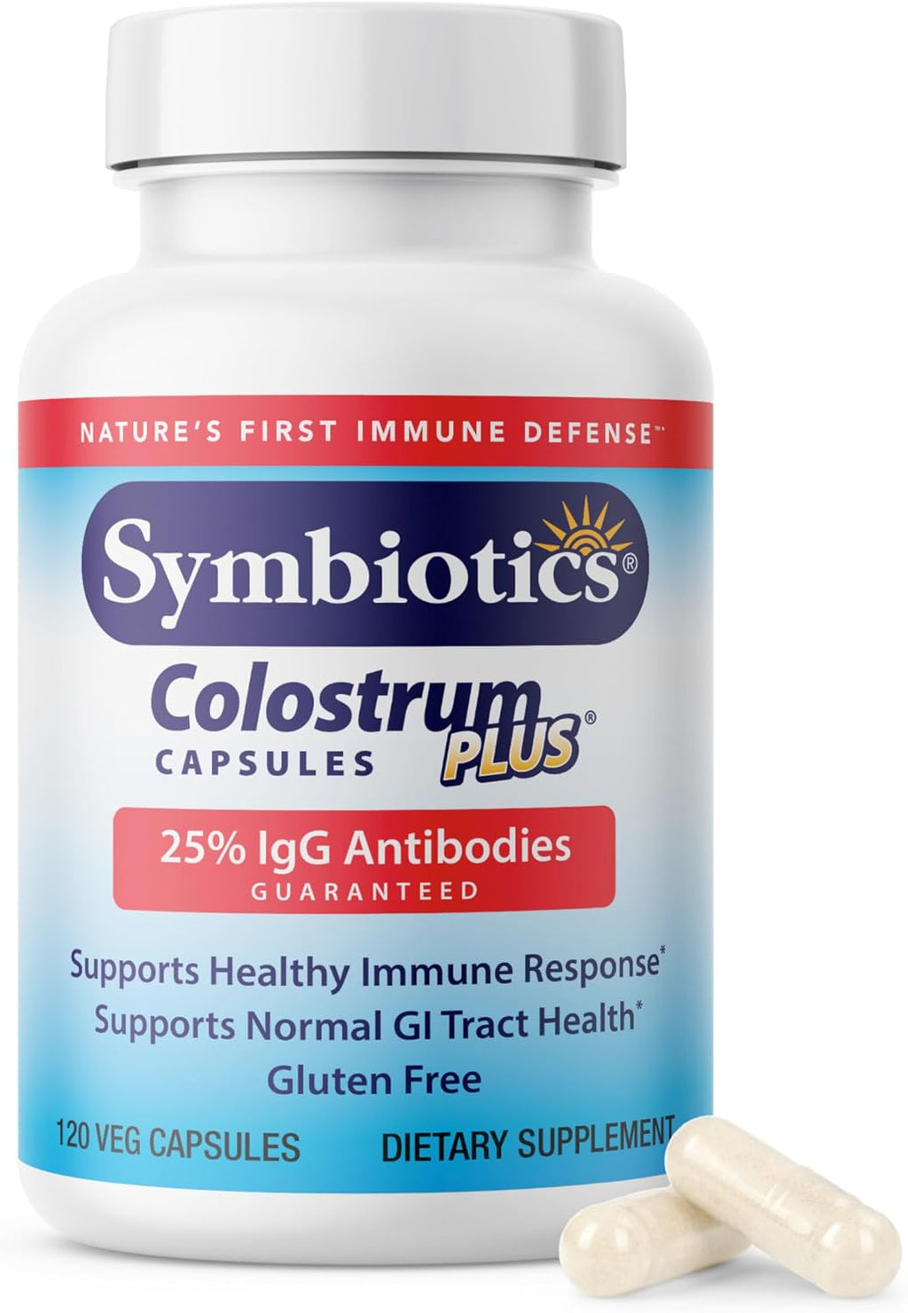 Symbiotics Colostrum Cápsulas Vegetales, 120 unidades