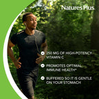 NaturesPlus Vitamina C Masticable 250 mg con Sabor a Naranja - 90 Comprimidos