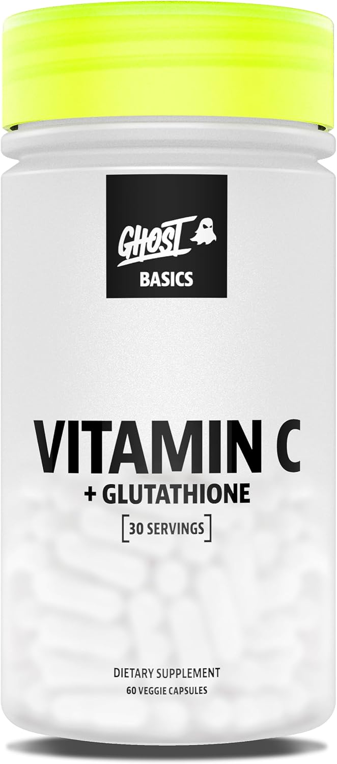 GHOST Basics Vitamina C + Glutatión – 60 Cápsulas Veganas