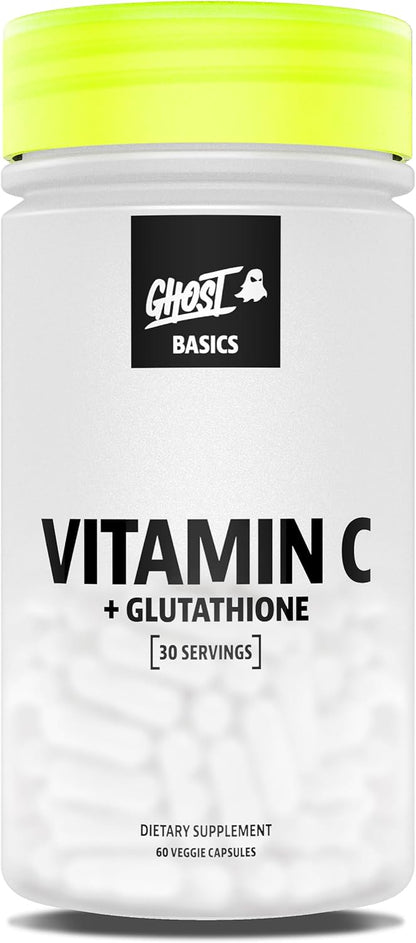 GHOST Basics Vitamina C + Glutatión – 60 Cápsulas Veganas – Image 1