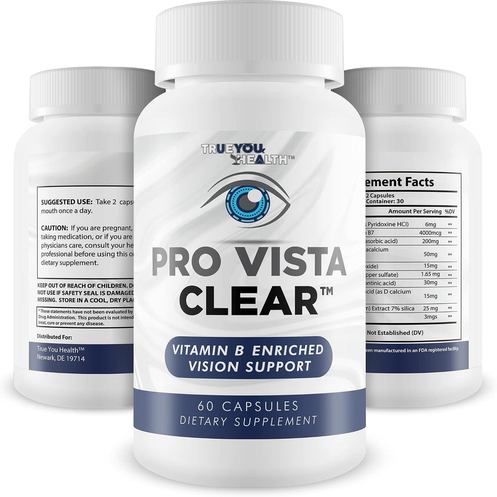 Pro Vista Clear para los Ojos - Apoyo Visual Enriquecido con Vitamina B