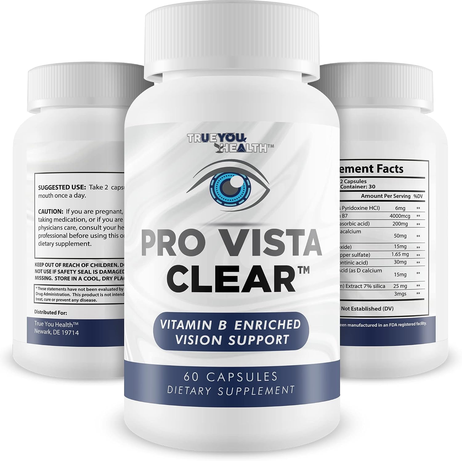 Pro Vista Clear para los Ojos - Apoyo Visual Enriquecido con Vitamina B