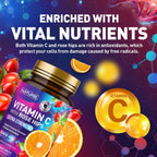 Built by Nature Vitamina C Masticable con Escaramujo - 1000 mg - Sabor Naranja - 60 Comprimidos