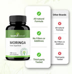 Pure Moringa Capsules – Cápsulas de Moringa Oleifera (120 uds, 900 mg)