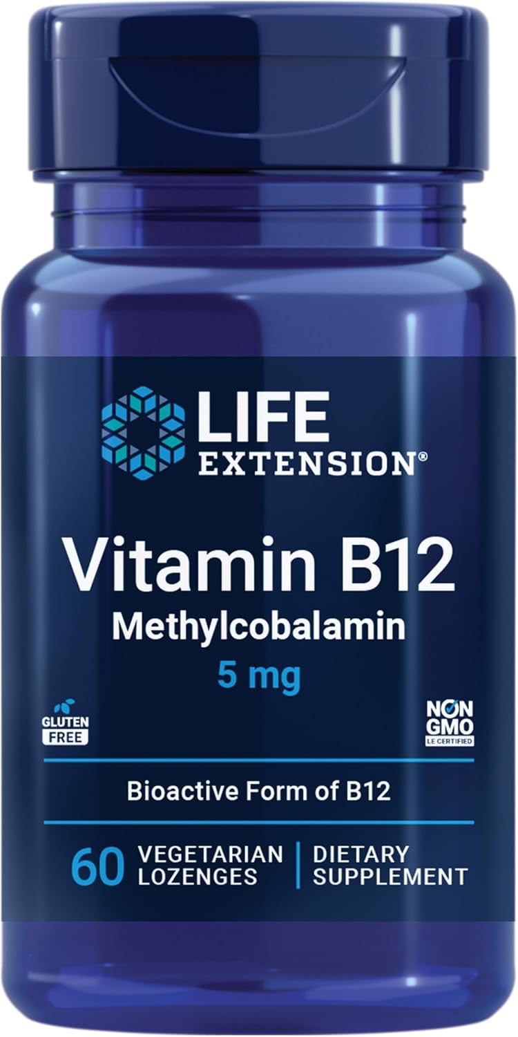 Life Extension Vitamina B12 Metilcobalamina 500 mcg - 100 pastillas veganas
