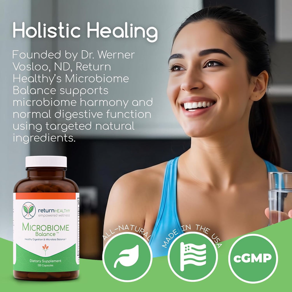 Microbiome Balance – Suplemento para la Salud Digestiva con Monolaurina y Ácido Caprílico – 120 Cápsulas