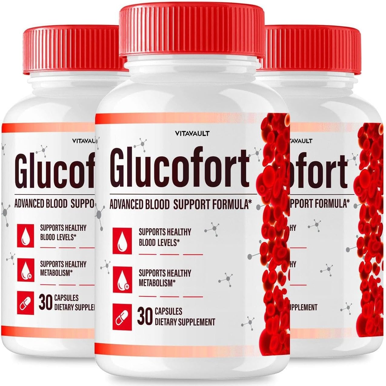 Glucofort Max Advanced Blood Support Formula - 3 Pack
