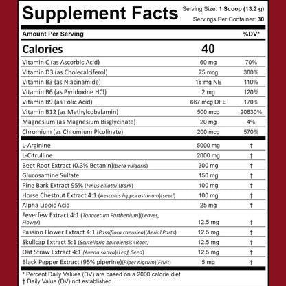 The Blood Flow Power Formula Neuropathy Drink Powder – 444g (30 dosis) – Image 7