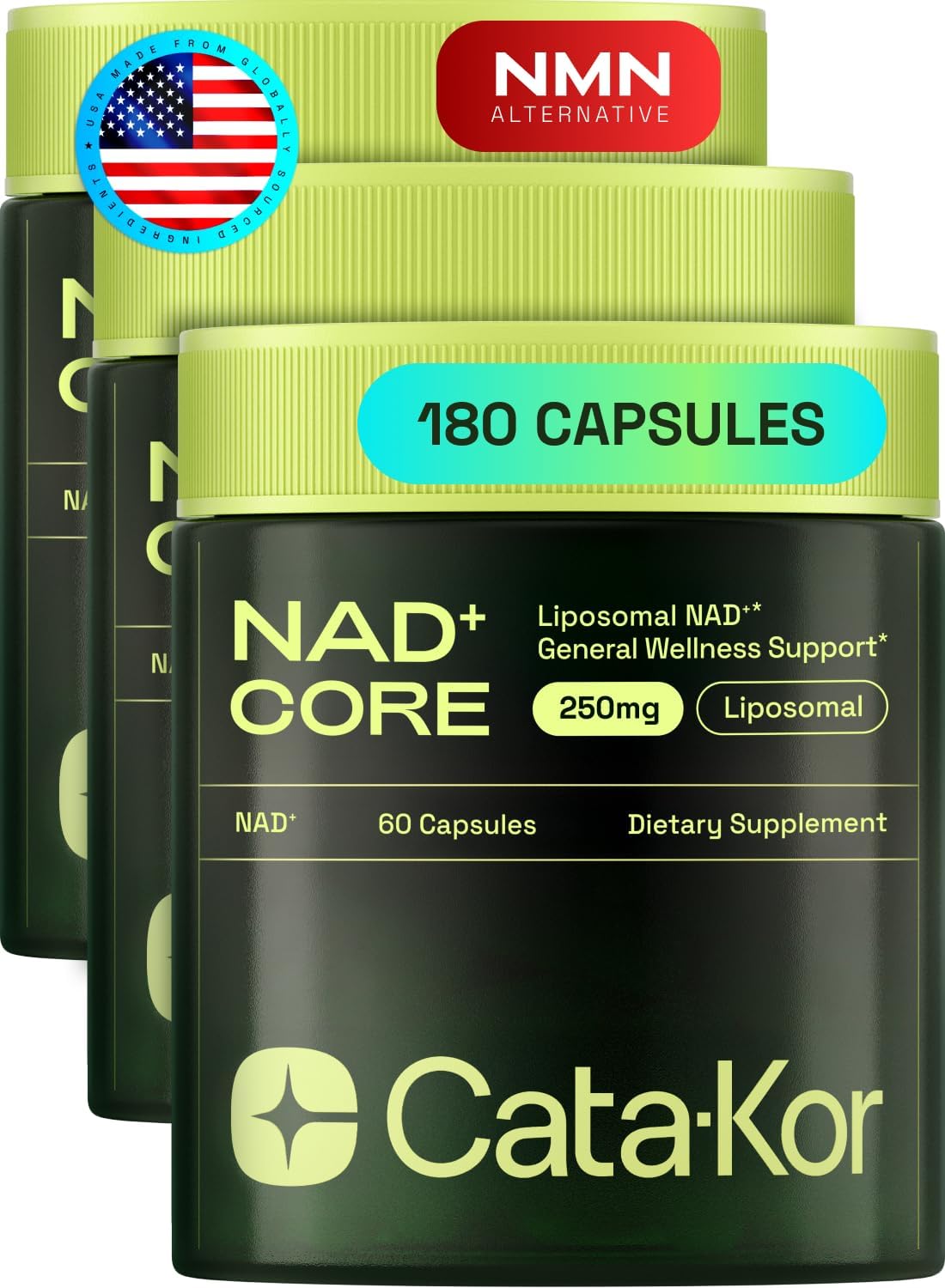 Cata-Kor NAD CORE – Suplemento Liposomal de NAD+ (120 Cápsulas, 60 Días)