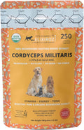 Extracto de Cordyceps para Perros y Gatos – 25%+ Beta Glucanos – Cuerpo Fructífero – 250 Dosis