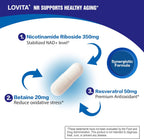 LOVITA Suplemento NAD+ con NR, 840 mg, 100 Cápsulas Entéricas Veganas