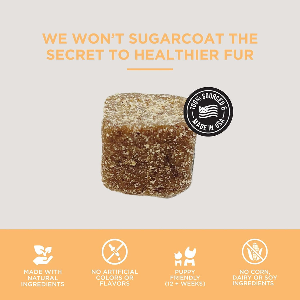 Natural Rapport - Suplemento de Piel y Pelo para Perros, 120 Chews Blandos con Aceite de Salmón y Omega 3,6,9