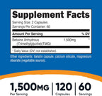 Nutricost Betaine Anhydrous 1500mg, 120 Capsules